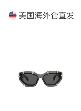 自营philipp plein猫眼镜框醋酸酯太阳镜-灰灰色烟熏色 美国奥莱