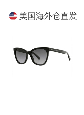 自营Marc Jacobs太阳镜猫眼全边框，黑色镜框和深灰色渐变镜片Mar