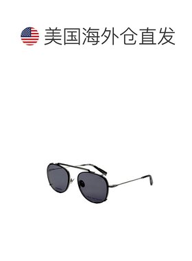 自营John Varvatos男式52毫米黑色夹式镜架-黑色 【美国奥莱】直