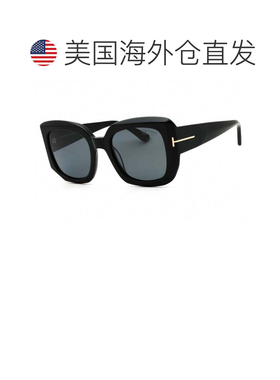 自营tom fordFT1220 01D闪亮黑色/烟雾偏振-闪亮黑色 美国奥莱直