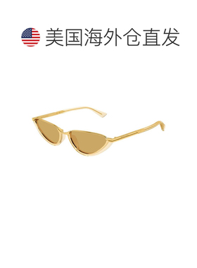 自营bottega veneta金色Bv1346s半透明醋酸纤维猫眼太阳镜-绿色