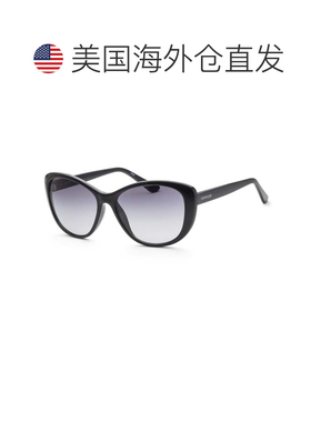 自营Calvin Klein Women's 57mm Black Sunglasses - black 美国