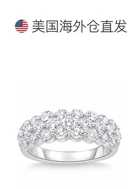 自营 pompeii32 克拉钻石结婚宽周年纪念戒指 10k 白金 - 10k 白