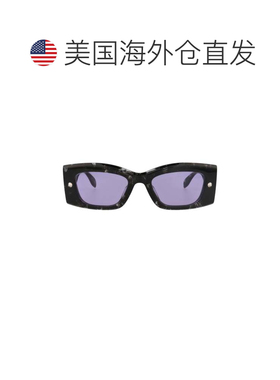 自营alexander mcqueenSquare-Frame Recycled Acetate Sunglasse