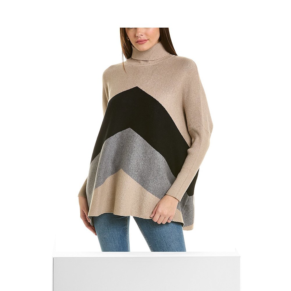 自营Joseph A. Turtleneck Tunic Sweater - brown 美国奥莱直发 - 图3