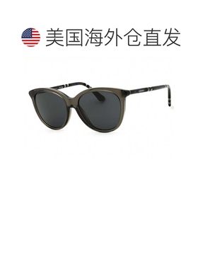 自营burberryBE4455 4161/87 Black/Dark Grey - grey 美国奥莱直