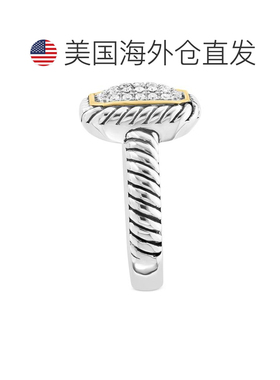 1h可退 【美国直邮】EFFY 系列|EFFY® 钻石矩形簇状戒指（1/8 克