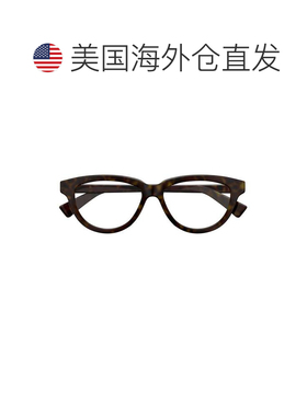 自营bottega venetaBv1366o圆形猫眼框眼镜-黑色 美国奥莱直发