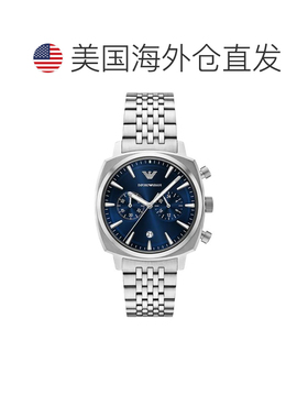 自营Emporio Armani Men's Ruggero Blue Dial Watch - blue 美国