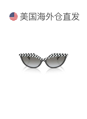 自营alain mikli0a05070 Cat-Eye Sunglasses with Checkerboard