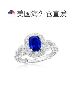 自营Suzy Levian White Sterling Silver Blue and White Cubic Z