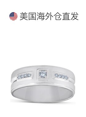 自营 pompeii31/4 克拉钻石男士结婚戒指高抛光 7 毫米戒指 - 10k