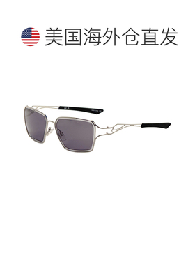 自营Nike Unisex 57 mm Grey Sunglasses - silver grey 美国奥莱