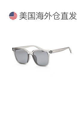 自营Calvin Klein Men's 55mm Grey Crystal Sunglasses - grey c