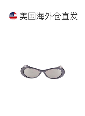 自营jacquemus细长椭圆形光面镜框太阳眼镜-白色 美国奥莱直发