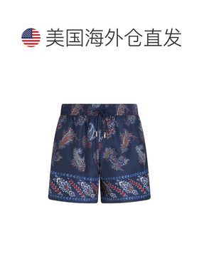 自营Etro Men's Paisley-Print Swim Shorts - blue 美国奥莱直发