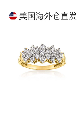 自营Ross-Simons Lab-Grown Diamond Cluster Ring in 18kt Gold