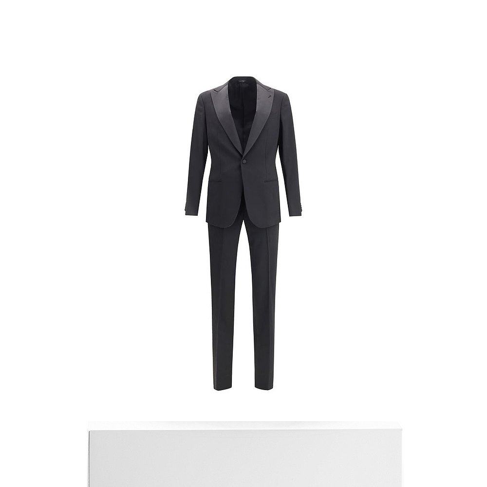 自营Giorgio Armani羊毛男式服装-黑色 美国奥莱直发西装,淘宝优惠券,粉丝福利购,淘宝优惠卷