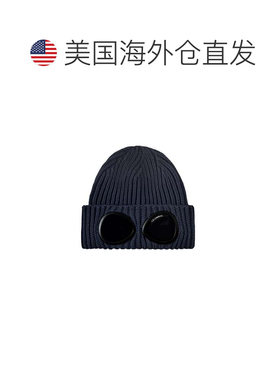 自营c.p. companyTotal Eclipse Lens罗纹针织无毛线衣-黑色 美国