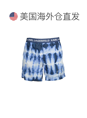 自营Karl Lagerfeld Polyester Men's Swim Men's Trunk - blue