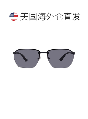 自营Armani Exchange Dark Grey Pilot Men's Sunglasses AX2048S