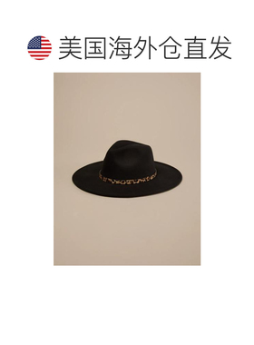 自营Lucky Brand Ranger豹纹帽子-黑色 美国奥莱直发