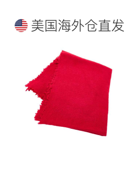 自营faliero sartiPablo流苏羊毛丝质围巾-红色 配饰 美国奥莱直