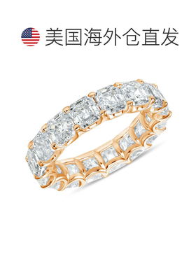 自营pompeii310 1/2 克拉阿斯切切割莫桑石永恒戒指结婚戒指 10k