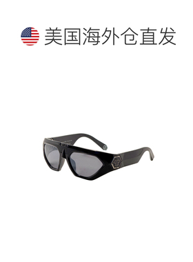 自营Philipp Plein Men's 58mm Shiny Black Sunglasses - shiny