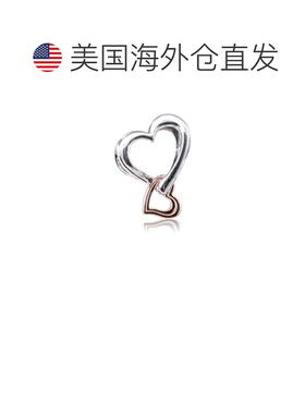 自营Pandora Two-tone Openwork Infinity Heart Charm - multi