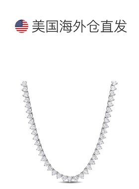 自营mimi & max31 1/2 CT TGW Created 925 纯银白色蓝宝石网球项