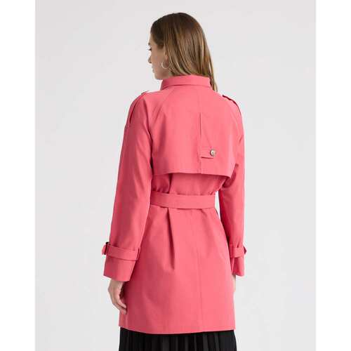 自营NVLT Women’s Trench Coat with Self Belt - summer white - 图3