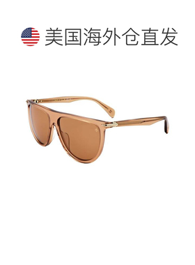 自营rag & boneRag&Bone女式57毫米棕色太阳镜-棕色 美国奥莱直发