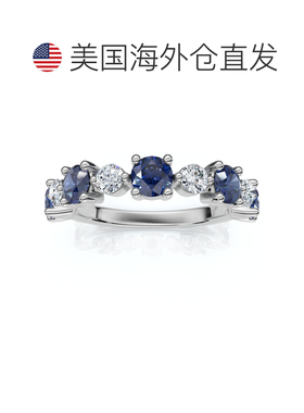 自营pompeii31Ct Sylvia Blue Sapphire & Diamond Wedding Ring