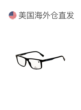 自营Lacoste Men's 55mm Black Opticals - black 美国奥莱直发