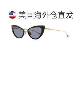 自营Valentino Women's Titanium Cat Eye Sunglasses VLS-102 A