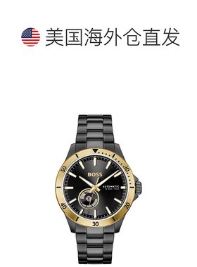 自营Hugo Boss Stainless Steel Dress Men's Watch - black 美国