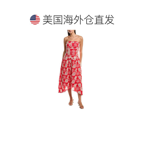 自营Ramy Brook Blanca Dress - Red 吊带连衣裙美国直发奥莱 - 图1