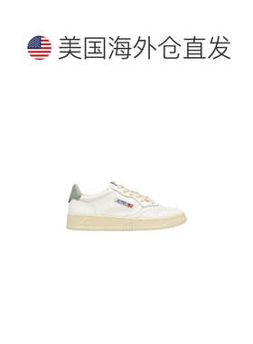 自营autryMedalist Low Men’s White/Sea Grass Sneakers - neut