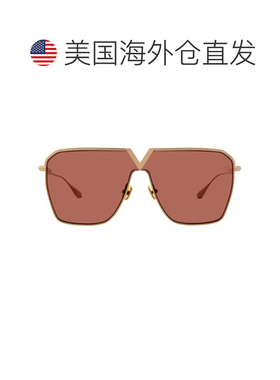 自营Valentino v-goldshield深棕色Pilot男女通用太阳镜VLS-137 B