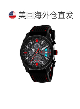 自营Oceanaut Men's Kryptonite Black and Grey Round 42mm - bl