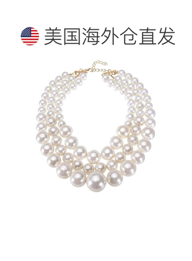 自营liv oliver18k 金多珍珠项链 - 金 美国奥莱直发