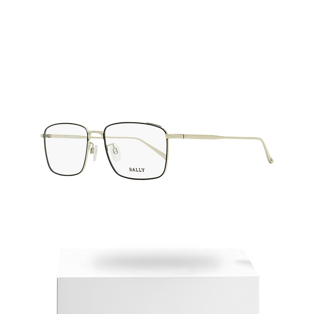 自营 Bally 男士细矩形眼镜 BY5027D 016 钯金 55 毫米 - 016 美 - 图3