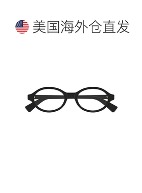 自营bottega veneta黑色BV1367O Linea三角醋酸纤维椭圆太阳镜-黑