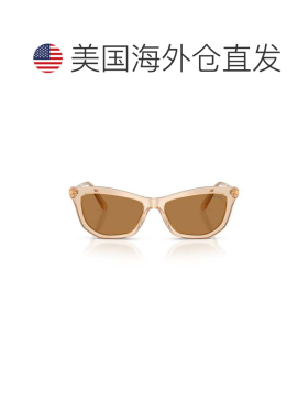 自营swarovski0Sk6057 Translucent Acetate Sunglasses with Ang