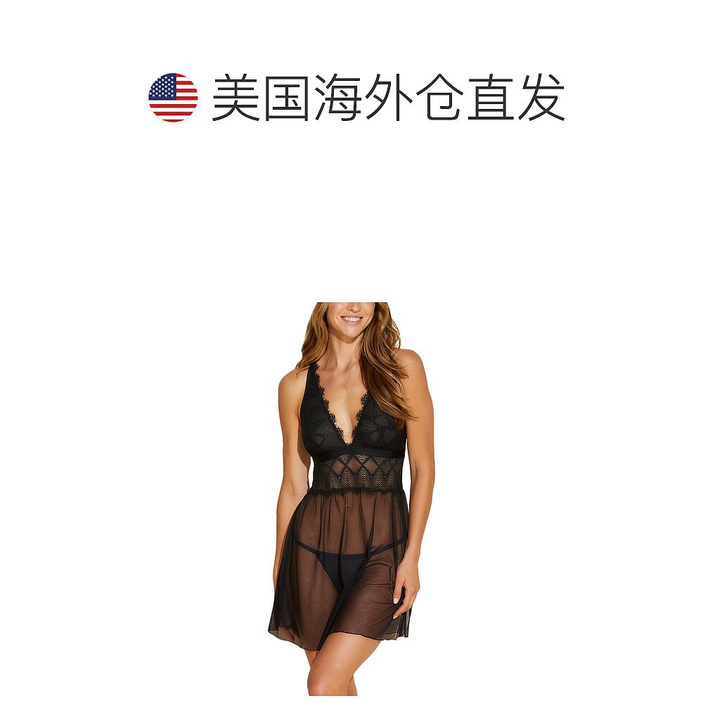 自营Cosabella Allure 2pc Babydoll & G-String Set 美国奥莱直 - 图1