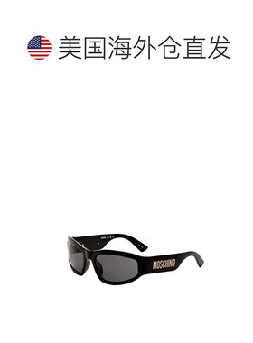 自营 Moschino男士60mm黑色太阳镜-黑色 美国奥莱直发