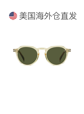 自营david beckhamDb1171/S半透明圆形醋酸纤维太阳镜-绿色 美国