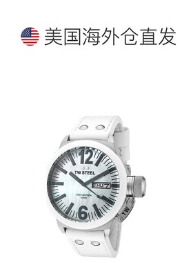 自营TW Steel Men's CEO Canteen White Dial Watch - white 美国