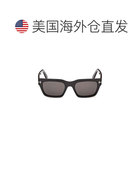 自营tom fordFT1333太阳镜大方形镜框-黑灰色 美国奥莱直发